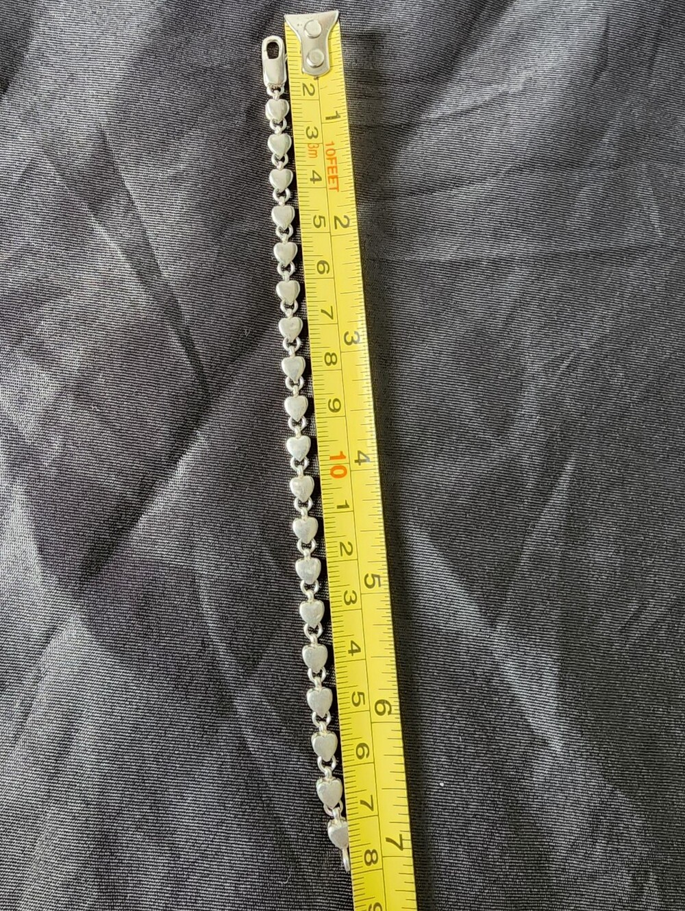 Auth Tiffany & Co. Silver Heart Link Bracelet - Picture 8 of 8